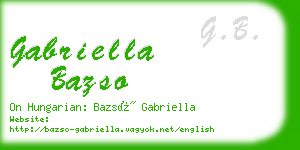 gabriella bazso business card